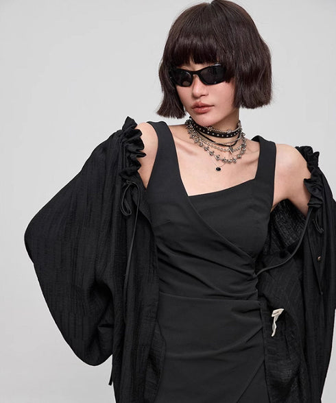Diagonal Cut Dress